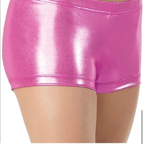 Girls’ Sparkle Dance Short Tumbling Athletic Gymnastics short (black) - Picture 6 of 8